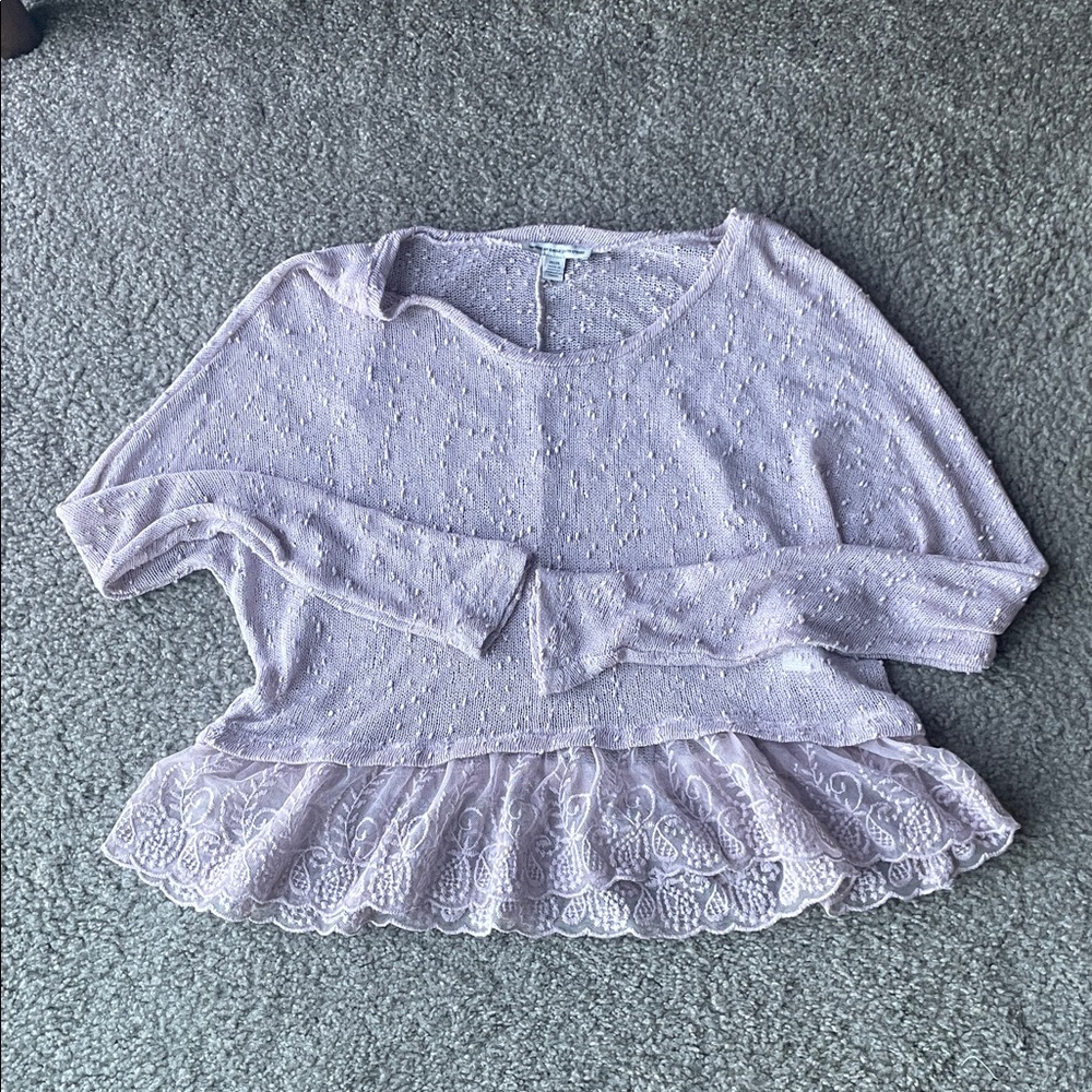 NWOT American Eagle Lavender Knit Sweater